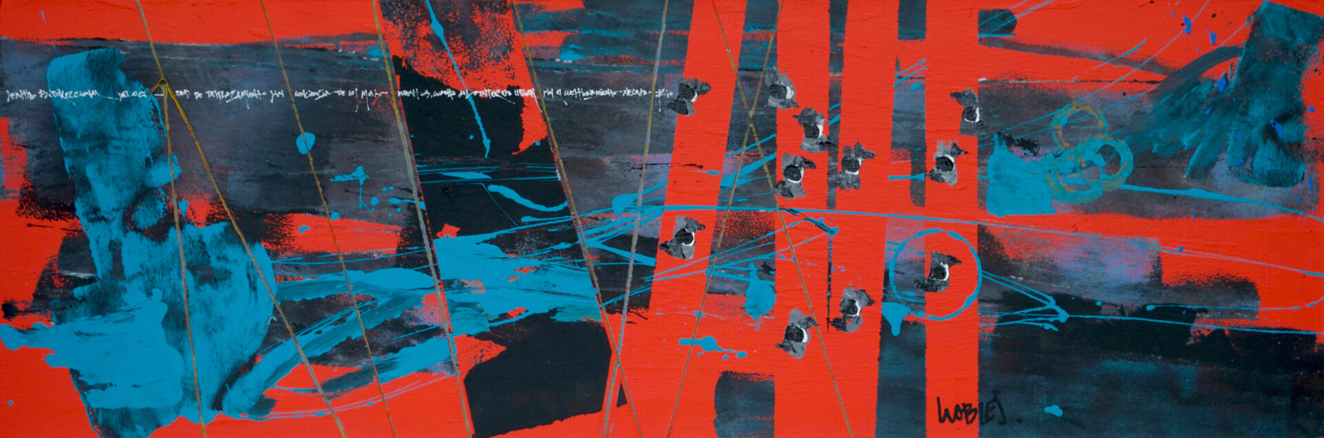 DOBLE DIRECCIÓN | TÉCNICA MIXTA SOBRE TELA | 2019 | 40x120cm