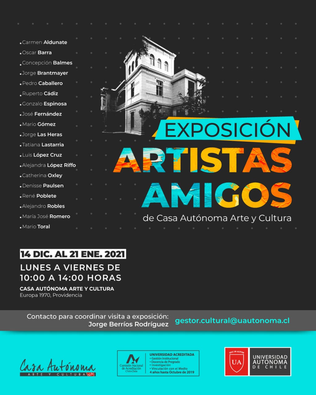 2021 | ARTISTAS AMIGOS | CASA AUTÓNOMA ARTE Y CULTURA UA